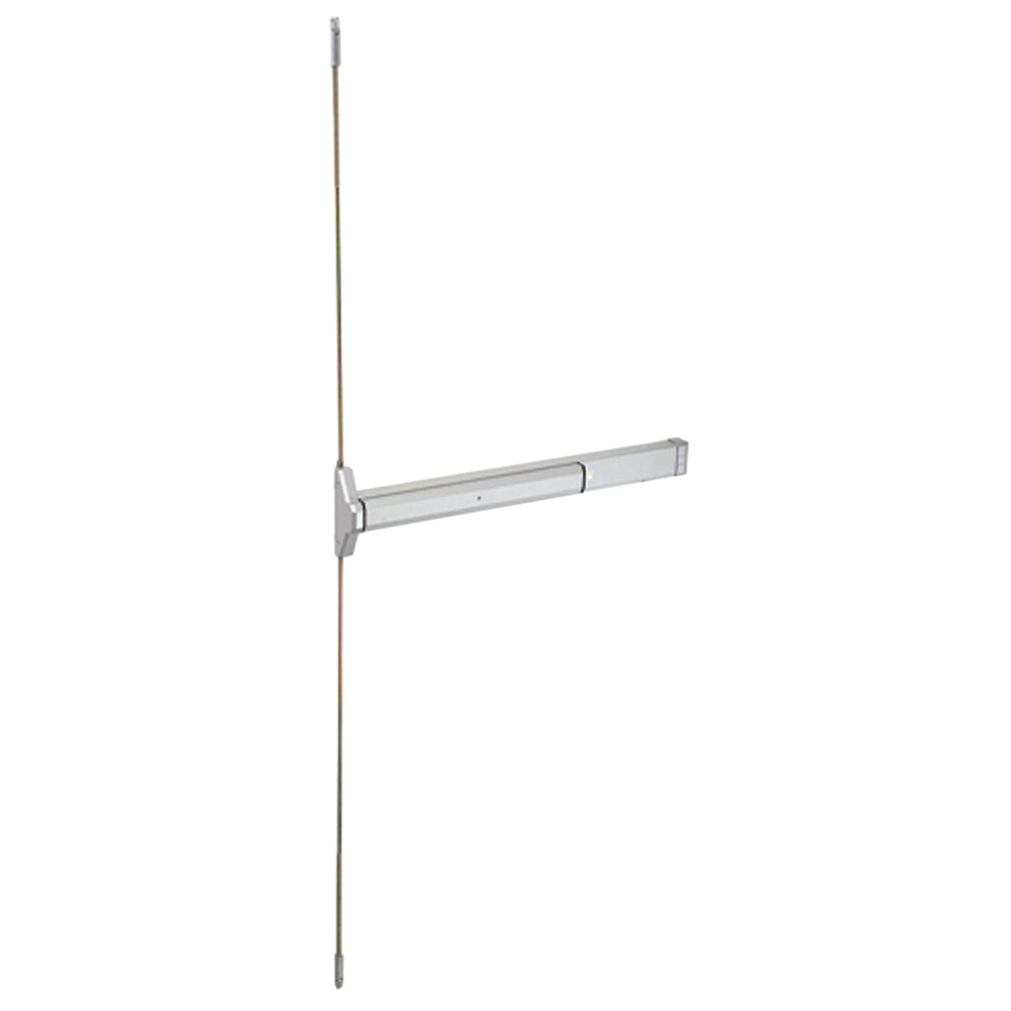 Global Door Controls, Grade 2 STED Series Narrow Stile 48 in. Concealed Vertical Rod Exit Device in Aluminum, #TH1100-STED48CVR-AL